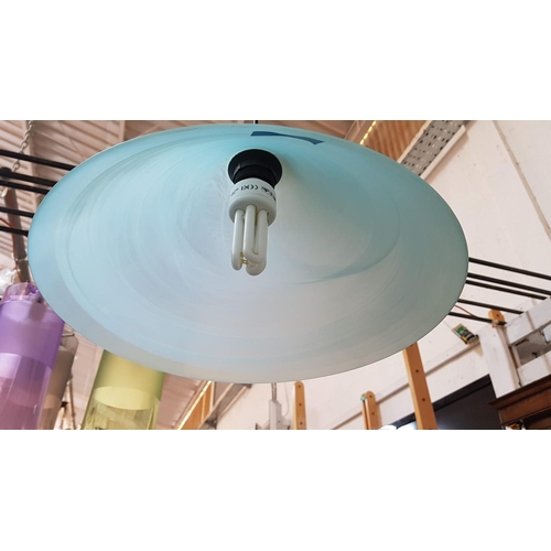 473 - Azure Glass Shape Hanging Light (Ø33cm) (Un-Tested)