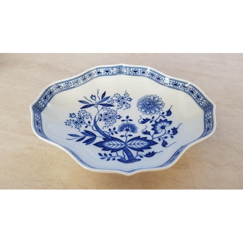 494 - White / Blue Porcelain Dishes 