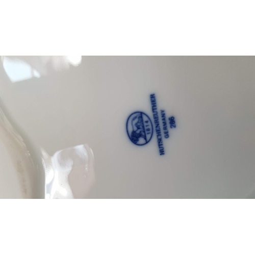 494 - White / Blue Porcelain Dishes 