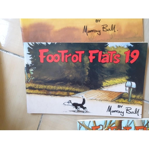 497 - Collection of 14 x 'Footrot Flats' Paper Back Comic Books by Murray Ball, (Circa 1980's), Series: 5,... 