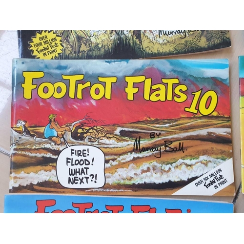 497 - Collection of 14 x 'Footrot Flats' Paper Back Comic Books by Murray Ball, (Circa 1980's), Series: 5,... 