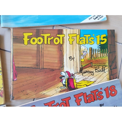 497 - Collection of 14 x 'Footrot Flats' Paper Back Comic Books by Murray Ball, (Circa 1980's), Series: 5,... 