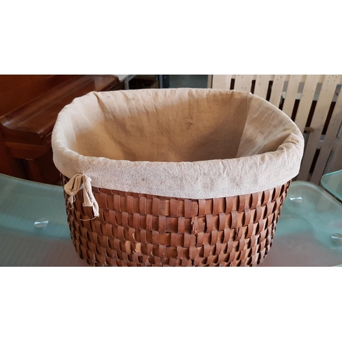 505 - Large Laundry Basket (Wicker with Fabric Bag)