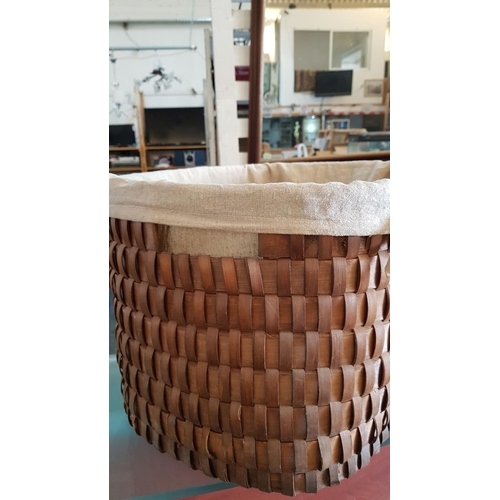 505 - Large Laundry Basket (Wicker with Fabric Bag)