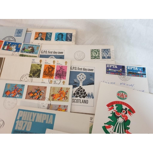 520 - Collection of Vintage English First Day Covers, Circa 1960's & 1970's