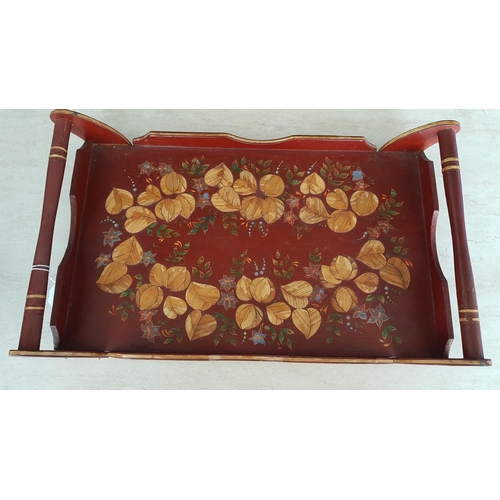 403 - Hand Made Country Style Wooden Tray (45cm x 28cm)