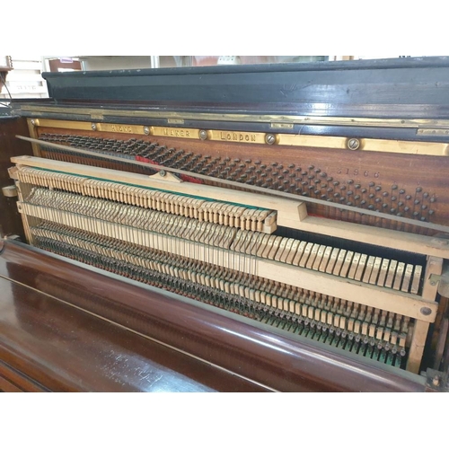 338 - H. Hicks & Son, London Upright Piano; Iron Frame in Wood Case (Serial No 31966) (135cm x 58cm x 120c... 