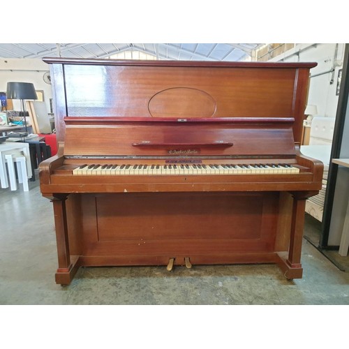 339 - Vintage C. Jurkat (Berling, Germany) Upright Piano, Iron Frame in Wooden Case (50 White Keys, 35 Bla... 