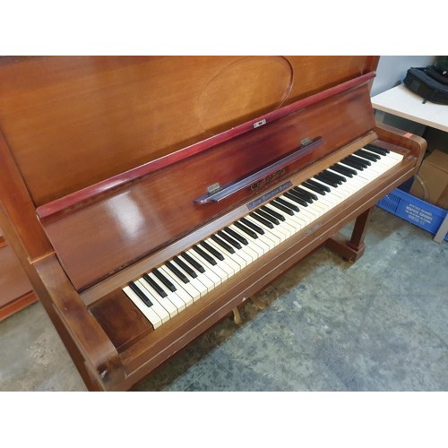 339 - Vintage C. Jurkat (Berling, Germany) Upright Piano, Iron Frame in Wooden Case (50 White Keys, 35 Bla... 