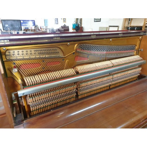 339 - Vintage C. Jurkat (Berling, Germany) Upright Piano, Iron Frame in Wooden Case (50 White Keys, 35 Bla... 