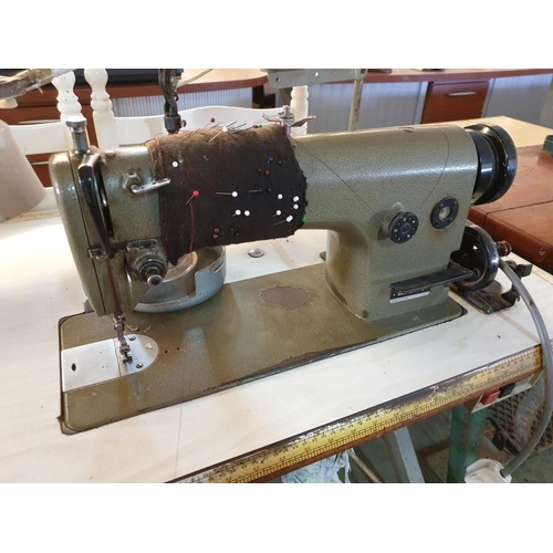 345 - Brother DB2-B714-3 Industrial Locksmith Sewing Machine on Table / Base