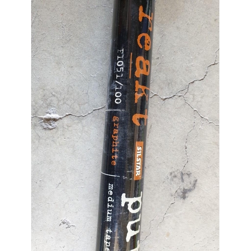 348 - 3 x Fishing Poles; Silstar Reakt put Over F1051/100 (10 - Section, 10m, Graphite Mitchell Bravo 400 ... 