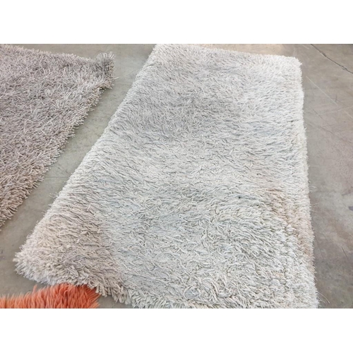 359 - 4 x Deep Pile Carpets (1 x Orange Colour 200cm x 170cm and 3 x Light Grey Colour 150cm x 90cm), (A/F... 