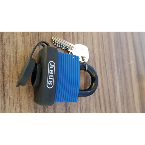 107 - 2 x Abys Granit Plus 37RK/80 Padlock Abus Marine 7018/45 Padlock