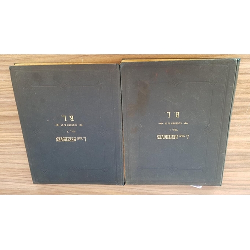 118 - Collection of 3 x Antique Music Books, 2 x Beethoven, 1 x Unfrerblinche Walzer (Hard Back)