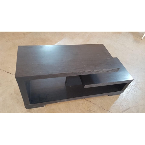 131 - Black Modern TV Unit (120cm x 40c x 35cm)