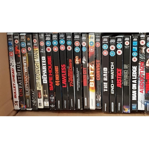 150 - Box of Action DVD's inc; The Expendables, Edge of Darkness etc