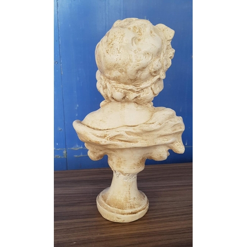 176 - Vintage Style Baby Girl Bust (H:39cm)