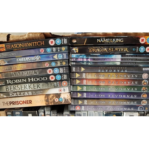 180 - Box of Science Fiction / Fantasy DVD's  inc; Stargate, Game of Thrones etc