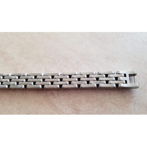 183 - Heavy Stainless Steel Bikers Chain Bracelet   (22.5cm )