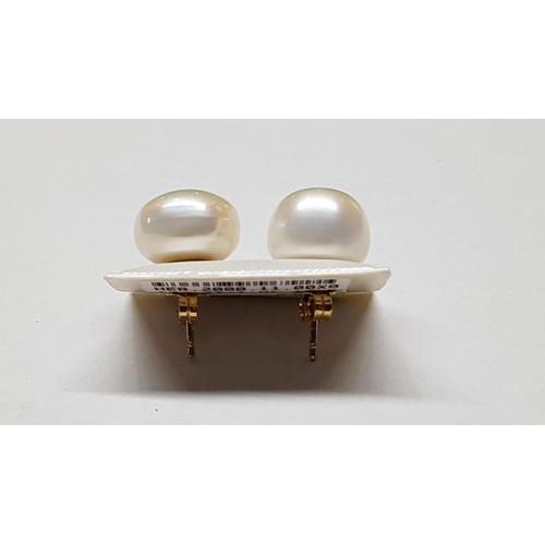 190 - 14ct Yellow Gold Earrings with Pearls