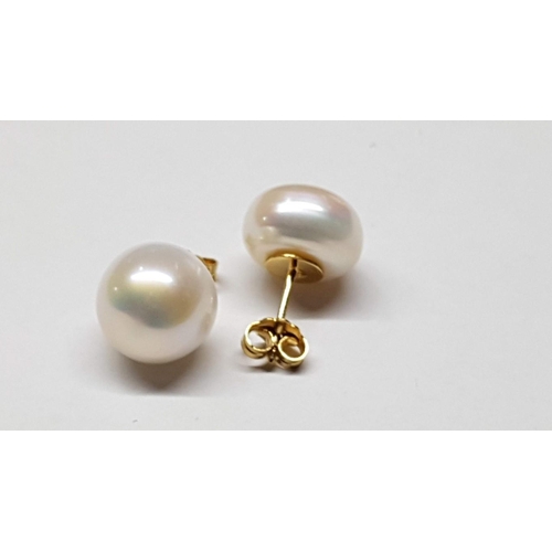 190 - 14ct Yellow Gold Earrings with Pearls