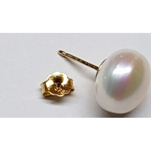 190 - 14ct Yellow Gold Earrings with Pearls