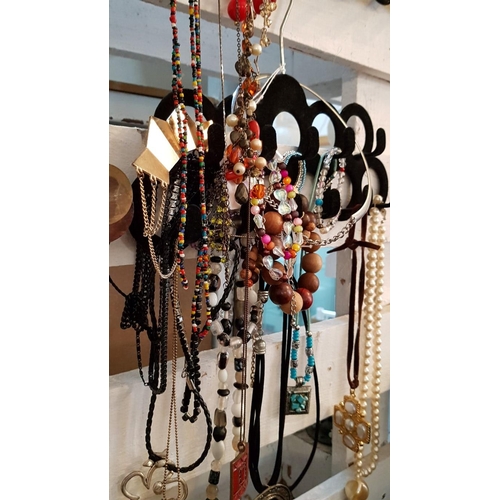 214 - Various of Costume Jewellery (Necklaces, Brackets, Earrings, Pendants and Display Hangers) (x4)