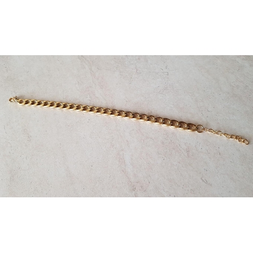 226 - Stainless Steel Gold Plated Leg Bracelet (24cm)