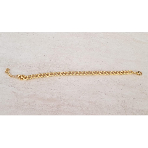 230 - Stainless Steel Gold Plates Leg Bracelet (26cm)