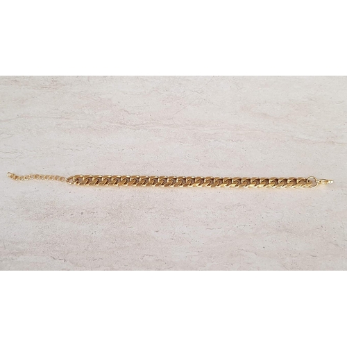 230 - Stainless Steel Gold Plates Leg Bracelet (26cm)