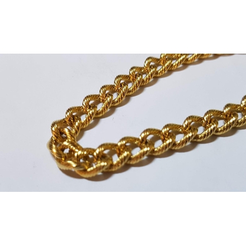 296 - Stainless Steel Gold Plated Leg Bracelet (24cm)