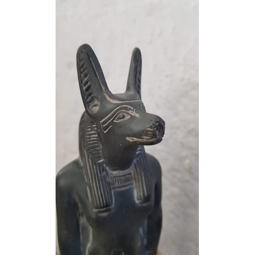 305 - Carved Stone Egyptisn God (Anubis)