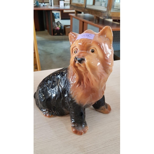 318 - Sitting Dog Ceramic Figurine (H:27.5cm)