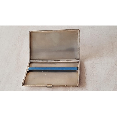 66 - Antique / Vintage Heavy Solid Sterling Silver Cigarette Case (Hallmarked Sterling Silver), (Weight 2... 