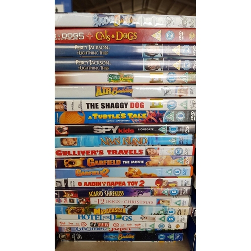 88 - Box of Children's Films and Cartoons DVD's inc; Gardfield, Shrek, Night at the Museum