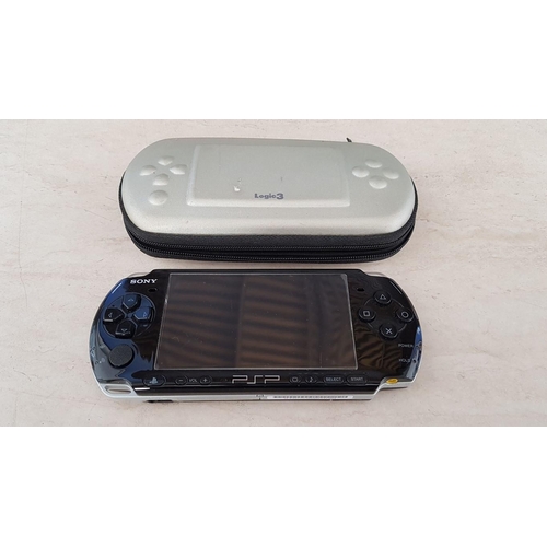 24 - 2 x Sony PSP's (Playstation Portable) Black with Covers, New Batteries, 14 x Games, Qty of Cases and... 