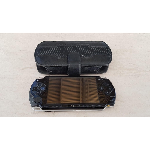 24 - 2 x Sony PSP's (Playstation Portable) Black with Covers, New Batteries, 14 x Games, Qty of Cases and... 