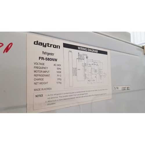 52 - Daytron FR-580NW Fridge / Freezer with Surround Multi Flow (80cm x 66cm x 176cm) *Working when Lotte... 