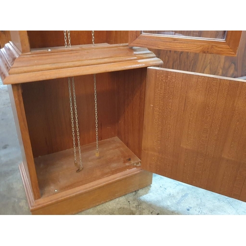 119 - Long Case / Grandfather Clock in Light Wod Case, 3 - Weight Driver Keininger (Germany) Movement (79R... 