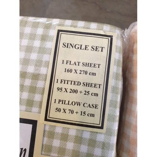 228 - 5 x Packs of Bed Sheet Sets (Sizes & Colours in Photos)