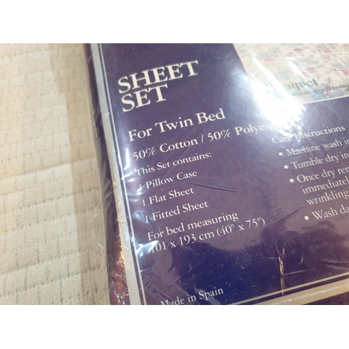 230 - 3 x Packs of Bed Sheet Sets (Size & Colours in Photos) (3)