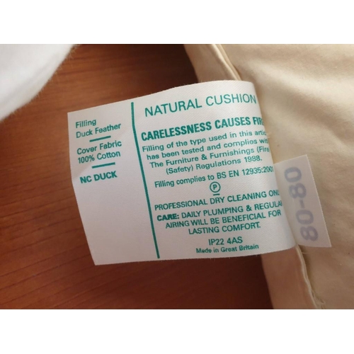 236 - 6 x Duck Feather Cushions & 2 x Fiber Cushions