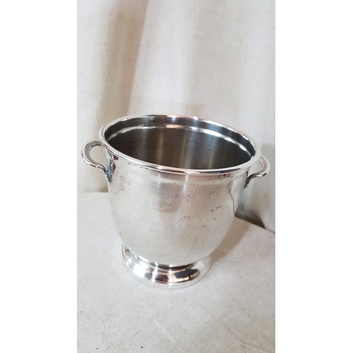 322 - Small Ice Bucket (Olri Italy) Silver Plated (Ø13.5cm x H:13cm) and Small Silver Plated Sweet Dish (Ø... 