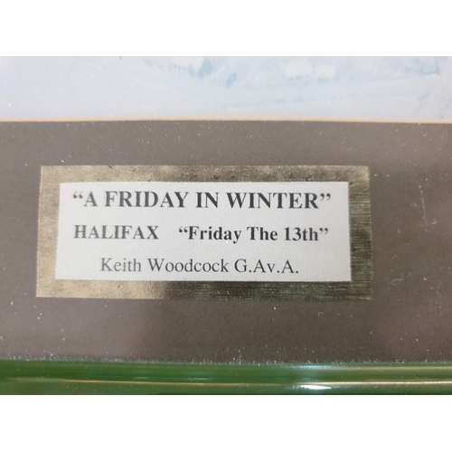 349 - Framed Print of Airplane Titled 