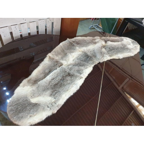 266 - Large Fur Stole (Approx 170cm x 45cm Overall)