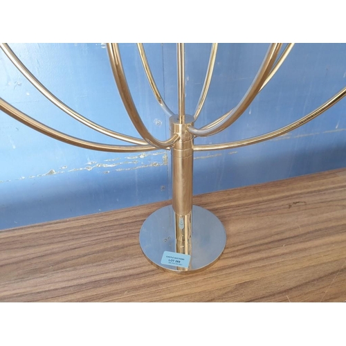 269 - Habitat White Metal 9 - Arm Candle Holder (H:61cm)