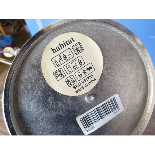 269 - Habitat White Metal 9 - Arm Candle Holder (H:61cm)