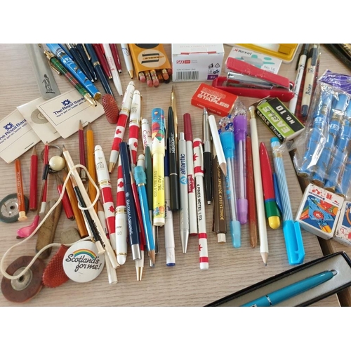 272 - Collection of Pens, Stationary, souvenir, Spoons, Letter Openers etc