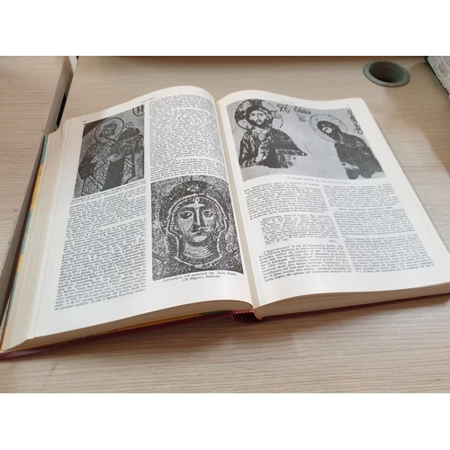 279 - 20 x Volumes of The Great American Encyclopedia in Greek (Red Colour Hardback Books) (20)